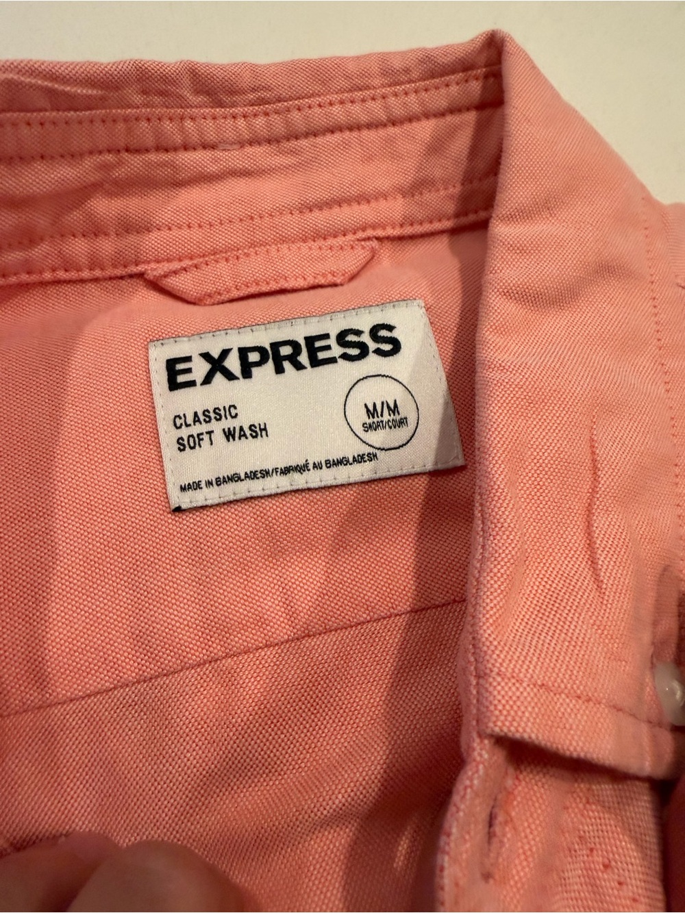 Express Men’s Classic Soft Wash Button-Down Shirts Bundle- Medium Short - Picture 6 of 9